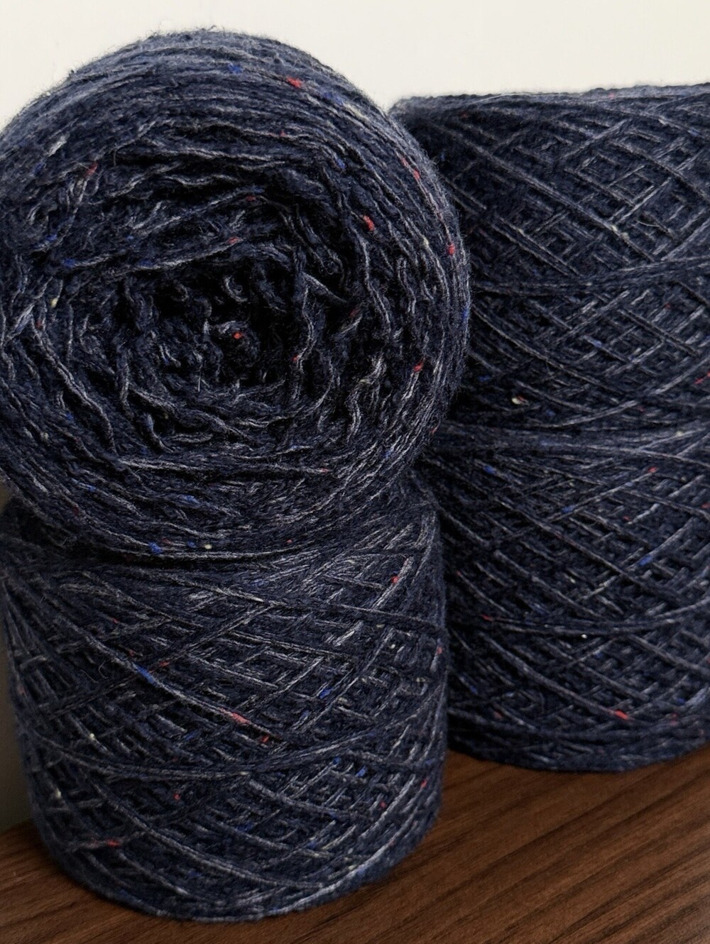 Reclaimed Wool Blend Worsted Yarn 1244 Yds Blue Galaxy 576g (4 Cakes)